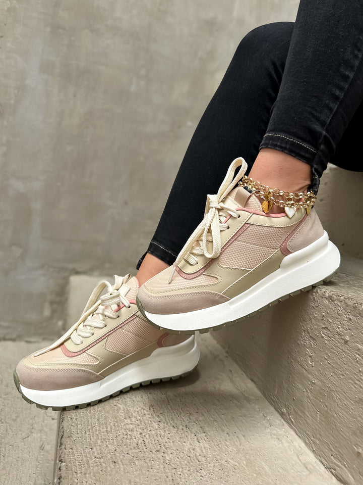 tenis dama beige
